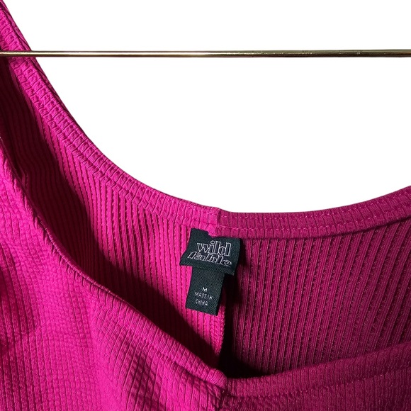 Wild Fable Medium Pink Tie Front Sports Bra Top - Picture 3 of 4